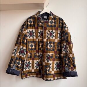 Reclaimed Vintage Multicolor Patchwork Quilt Jacket